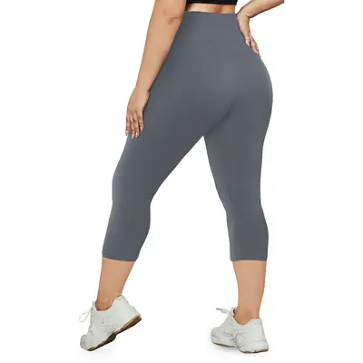 Plus Size Yoga Pants 1XL-5XL, High Waist, Butt-Lifting, 7/8 Length - 8
