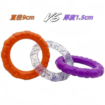 Dog Pull Ring Toy, Chew-Resistant Teeth Cleaning, for Teddy and Golden Retriever - 7