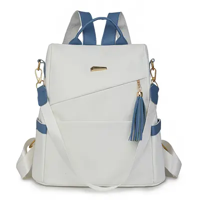 Women's Anti-Theft Backpack 2025 New Fashion Soft Leather Dual-Purpose Large Capacity Travel Backpack Lightweight Daily School Bag - 8
