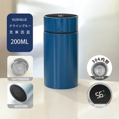 Intelligente Thermoskanne mit Temperaturanzeige, kompakt und tragbar, Edelstahl-Taschentasse, hoher ästhetischer Wert, Mini süße Thermoskanne Wasserflasche, personalisierbar. - 12