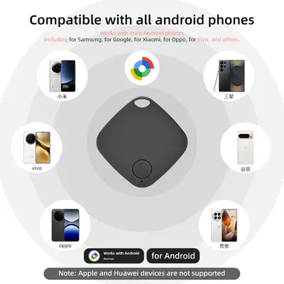 Kayıp önleme için Google Bul Cihazım Google Android iTag bulucu cihazı, evcil hayvan eşyaları için kayıp önlemesi sağlar.