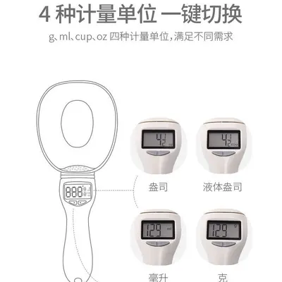 Digital Scale Measuring Spoon for Pet Food and Baking - 3