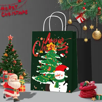 Neujahrs-Kraftpapier-Geschenktasche, Überraschungspaket - 9