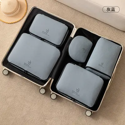 Seyahat saklama çantası naylon 5 parçalı set - 10