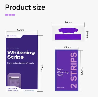 V34 Purple Teeth Whitening Strips - 7