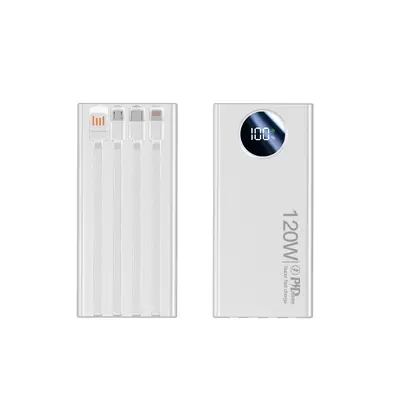 Yeni süper hızlı şarjlı, dahili kablolu 10000 mAh büyük kapasiteli taşınabilir powerbank, özelleştirilmiş LOGO - 8
