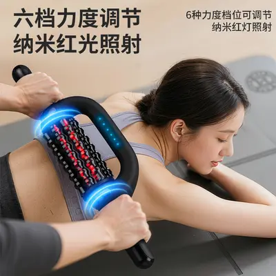 Electric Full-Body Roller Massager with Red Light, for Back, Feet and Legs - 4