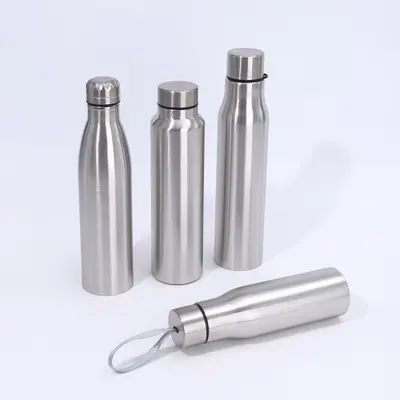 Stainless Steel Gourd Travel Mug with Carry Rope, Large Capacity