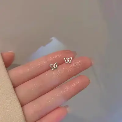 S925 gümüş kulak çivisi, minimal tasarım, küçük - 8