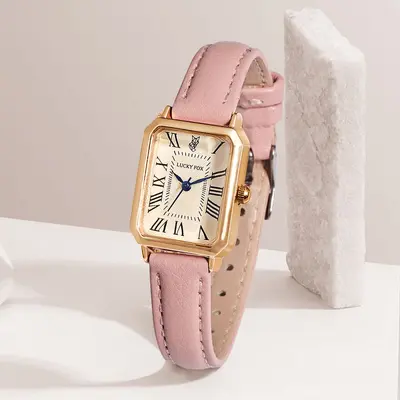 LUCKYFOX retro small dial women's watch new sports small rectangular watch simple daily quartz watch - 10
