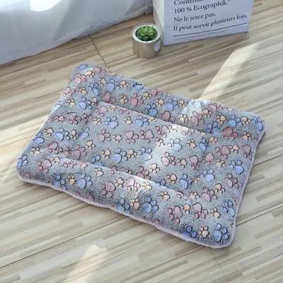 Kalın peluş paspas kedi yuvası kedi uyku matı köpek yuvası mercan kadife köpek battaniyesi artı pamuklu paspas sıcak yuva paspası toptan - 10