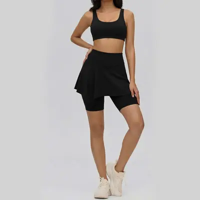 Yoga spor seti kadın, çıkarılabilir göğüs pedi, tayt, nefes alabilir - 9