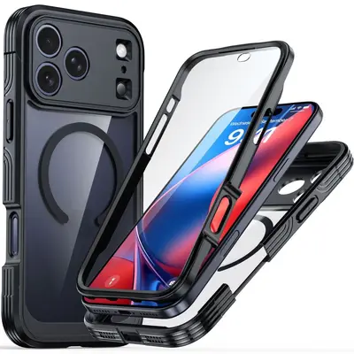 Transparente magnetische Schutzhülle für iPhone 17 Pro Max und 18 Pro Max