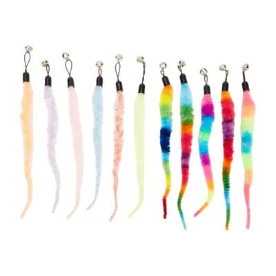 Colorful Caterpillar Cat Teaser Replacement Head 22cm - 6