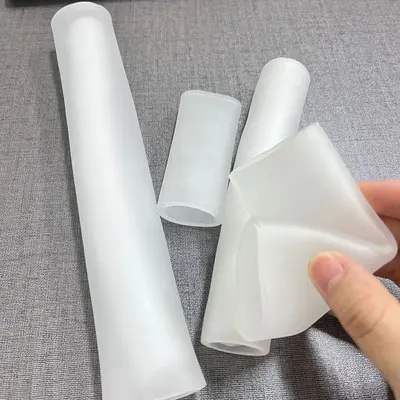 Extra Long Silicone Penis Sleeve, One-Hand Use - 5