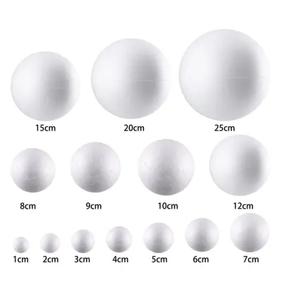 Large White Hollow Polystyrene Ball for Wedding Flower Arrangement Decoration