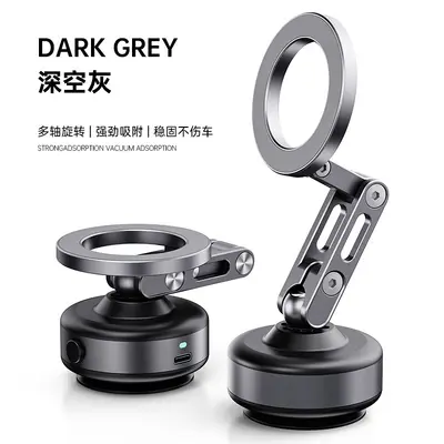 boneruy Metal Magnetic Car Phone Holder, Three-Axis Folding and Rotating - 10