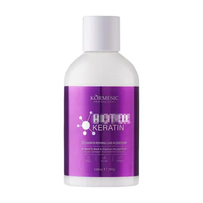 KORMESIC keratin tam İngilizce şampuan şampuan saç maskesi serisi pürüzsüz saç bakımı üreticisi toptan satış - 8