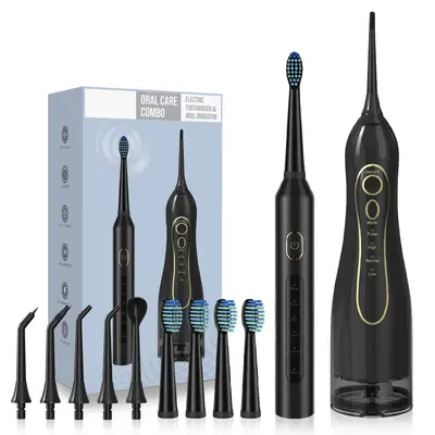F5 diş ipi T8 elektrikli diş fırçası şarjlı set - 5