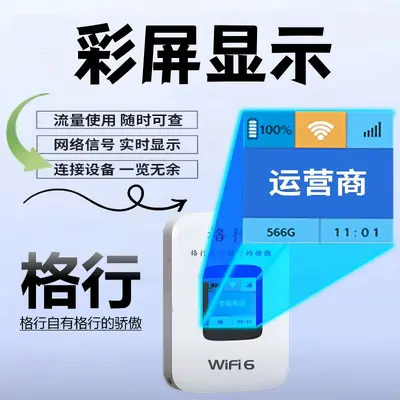 Portable WiFi 6 Router