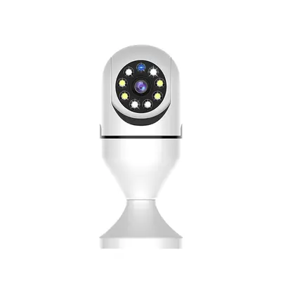 Panoramik E27 Ampul Kamera Kablosuz WIFI Ampul Kamera 360 Derece Dönme Gece Görüş A6 Popüler Ampul