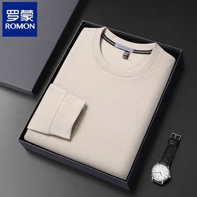 Men's Round Neck Long Sleeve Sweatshirt, Spring 2026 - 3