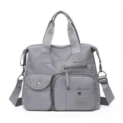 Large women's bag 2026 new model, high capacity, multi-pocket, handbag and shoulder bag, stylish and casual reinforced Oxford fabric travel bag. - 12