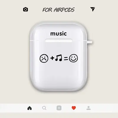 AirPods 4th Gen Smiley Face Protective Case, Transparent - 4