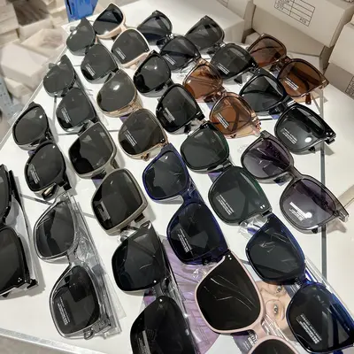 2026 new model acetate sunglasses, retro polarized sunglasses for square and round-faced women, premium trend Korean style.