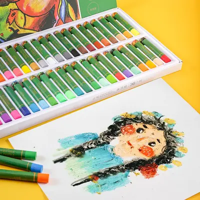 Abwaschbare Ölmalstäbe 12-48 Farben Kindern