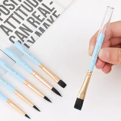 6 parçalı suluboya fırça seti mini