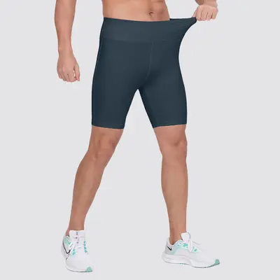 Men's Compression Shorts, Navy Blue, Quick-Dry, High Stretch - 9