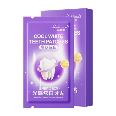 赫复美光感炫白牙贴去黄洁白口腔护理去牙渍去牙垢牙片贴美牙贴