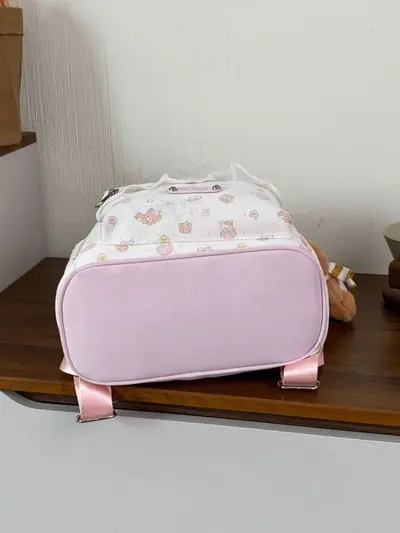 Women's Bear Design Bow Backpack 2026, Preppy Style for Students - 3