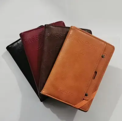 Yüksek görünümlü seyahat pasaport tutucusu ve kart çantası - 5