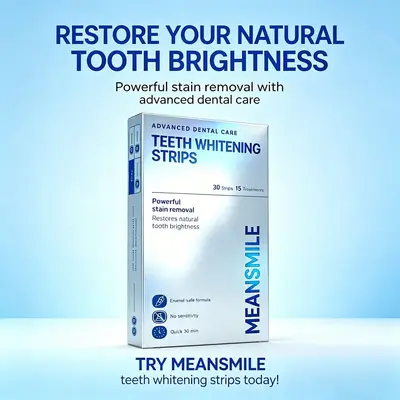 【Schnelle Musterlieferung】Grenzüberschreitende Zahnaufhellungsstreifen Whitening Strips, langanhaltende Aufhellung und Fleckentfernung, OEM - 4