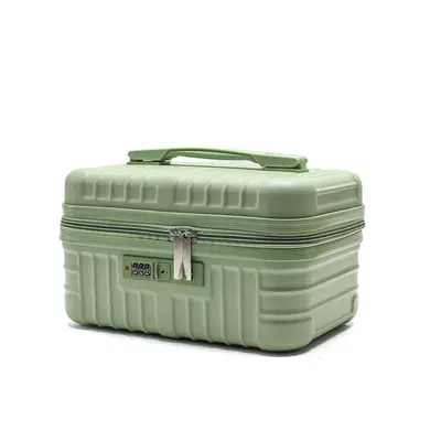 Portable Cosmetic Case, Large Capacity Leather Mini Storage Box with Password Lock - 3
