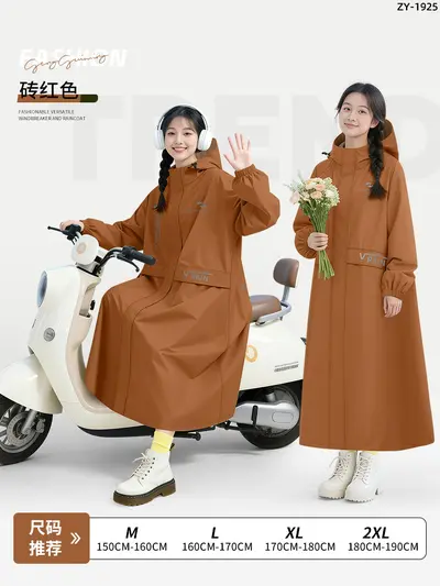 Zhengyu Langversion Regenjacke Ganzkörper mit Ärmeln - 9