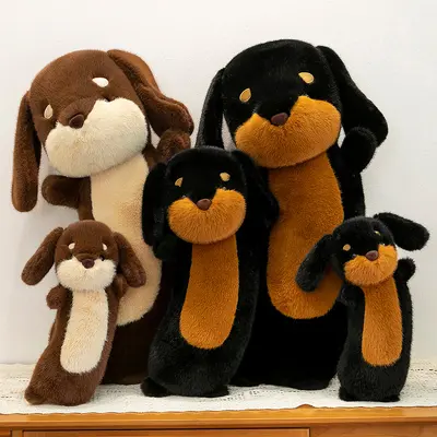 Dachshund Long Plush Pillow, Stuffed Toy, Large Dog Doll