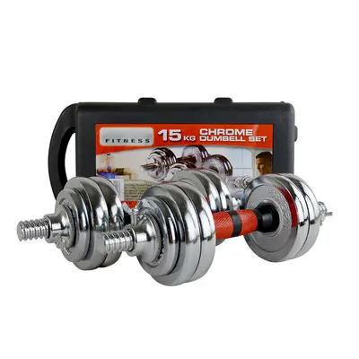 Electroplated dumbbell set, 15-50 kg, home fitness, removable