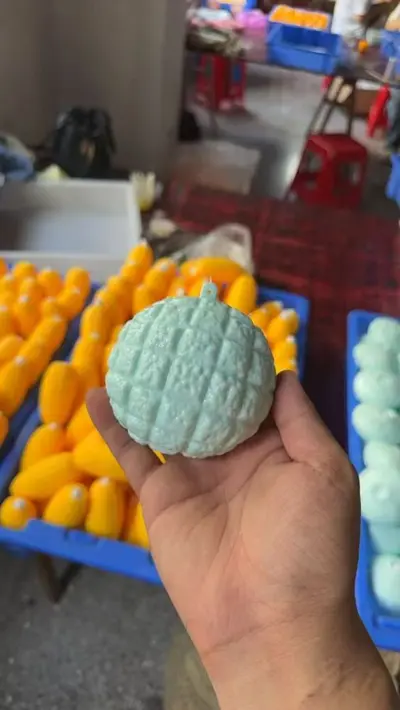 Hong Kong Style Pineapple Bun Squishy Stress Toy, Large Slow-Rebound - 10