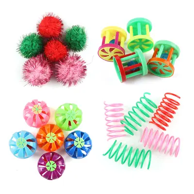 Sisal Ball Cat Toy Set with Mouse and Accessories - 6