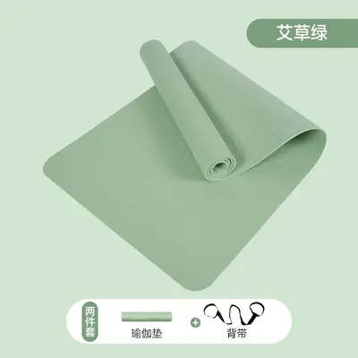 TPE Yoga Matı 90 cm Geniş, 8 mm Kalın, Fitness Minderi - 11