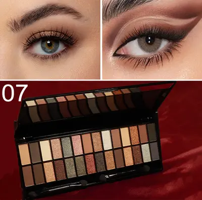 cmaadu 28-Farben Matt- und Schimmer-Lidschattenpalette - 11