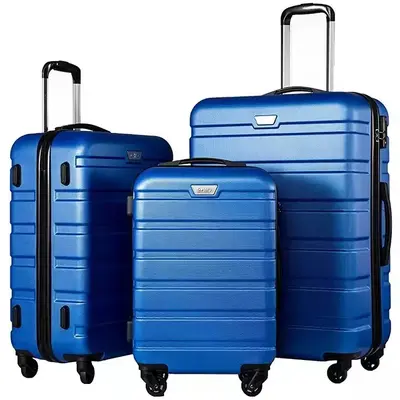 ABS Spinner Suitcase, 20/24/28 Inch, Combination Lock, Durable - 7