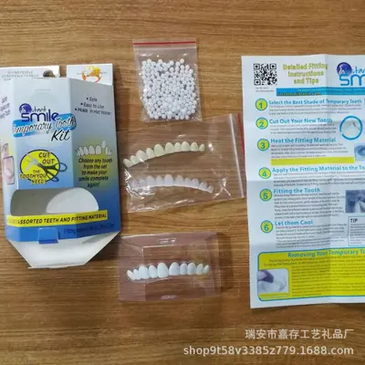 Ready-Made Whitening Tooth Veneers for Upper and Lower Jaw, Unisex - 2