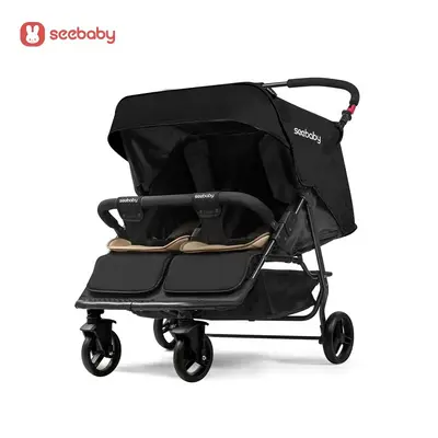 Sundebai T22 Twin Stroller, Reclining and Foldable - 9