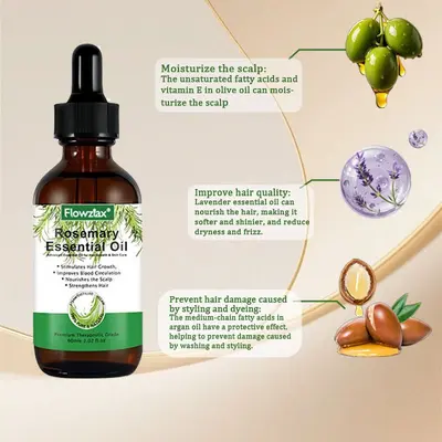 Pure Rosemary Essential Oil for Hair Care