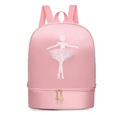 Children's Dance Backpack with Separate Shoe Compartment - 9