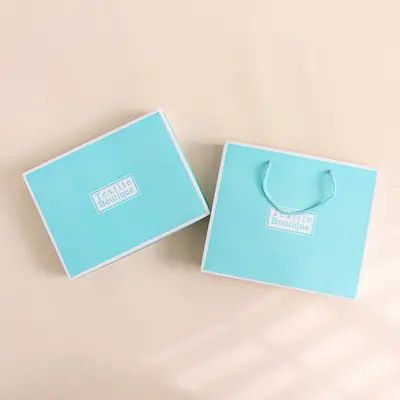 Two-Piece Towel Gift Box Set for Weddings and Events